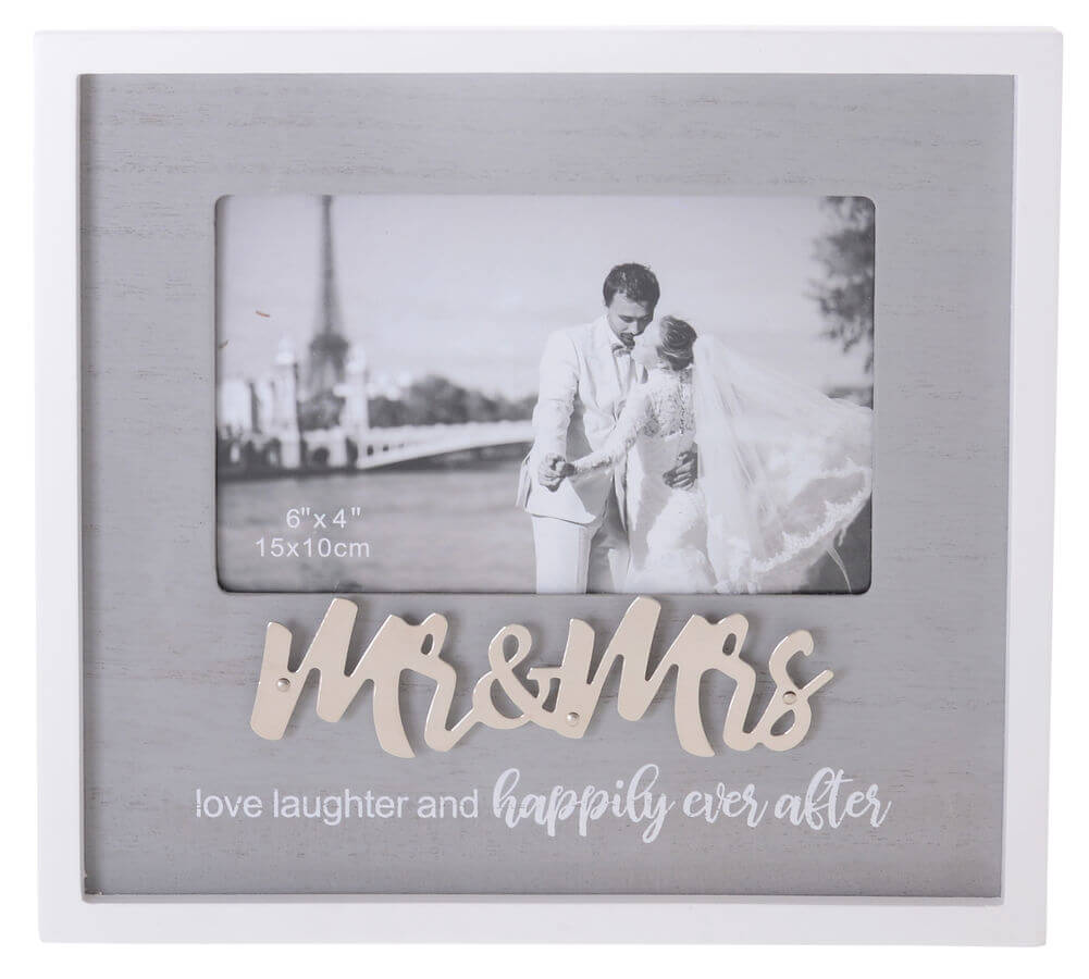 Sentiments Frame Mr & Mrs 4×6